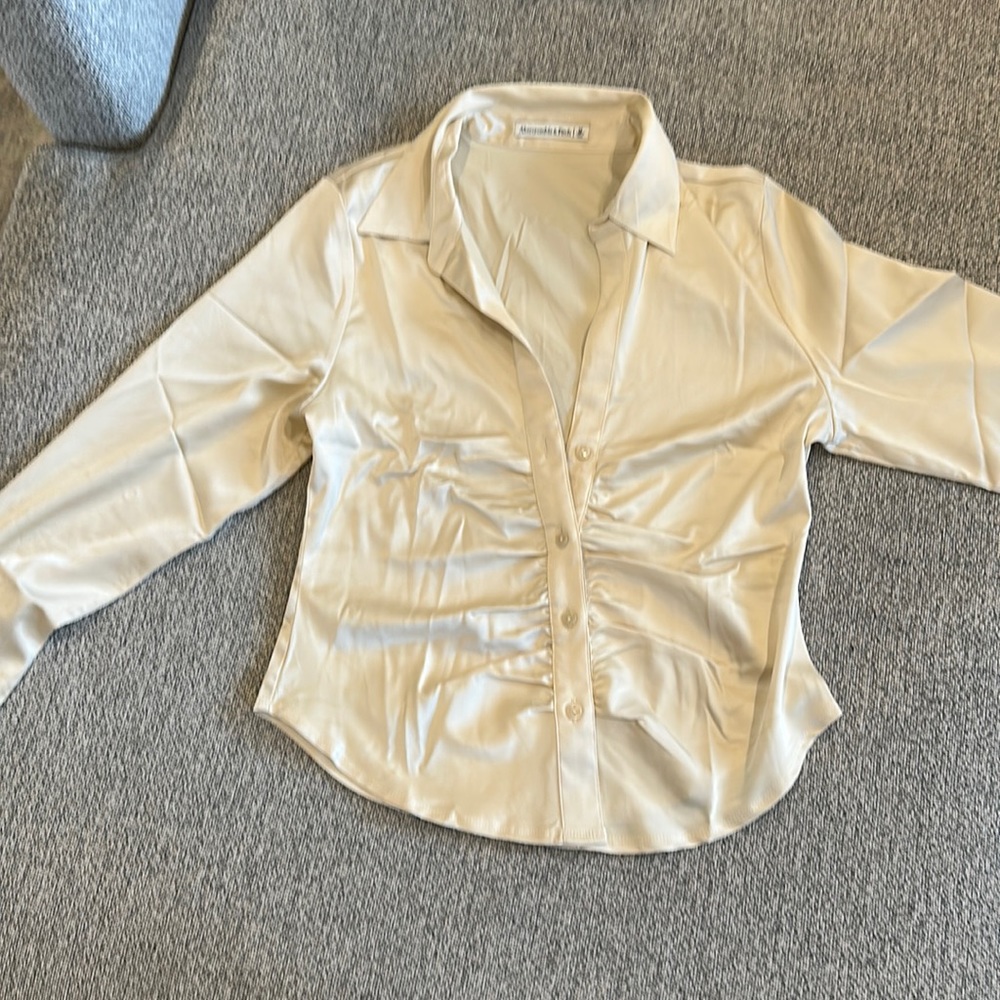 Abercrombie silk blouse, still being sold at Abercrombie currently.